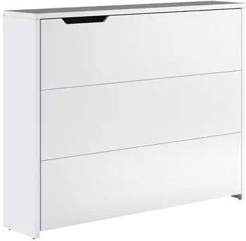 Mirjan24 Work Concept CW-01 Klappbarer Eckschreibtisch mit Rollen, Wei&szlig; (CW-01)