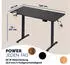 Casaria Schreibtisch elektrisch höhenverstellbar 140x70cm Wireless Charger LCD (110188)