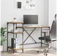 vidaXL Schreibtisch Altholz 135 x 50 x 90 cm Holzwerkstoff