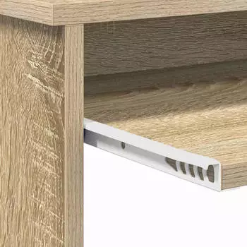 vidaXL Schreibtisch mit Stauraum Sonoma-Eiche 120,5x44x88,5cm