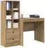 vidaXL Schreibtisch mit Schubladen und Regal Artisan-Eiche 2-tlg. (3337360)