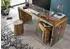 Massivmoebel24 Freezy #40 Schreibtisch Altholz mehrfarbig lackiert 170x65x76cm (09-360-803-1030)