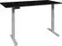 Mäusbacher Big System Office Schreibtisch 120cm elektrisch höhenverstellbar, silber/flamed wood schwarz (23214244-0)