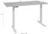 Mäusbacher Big System Office Schreibtisch 120cm elektrisch höhenverstellbar, silber/flamed wood schwarz (23214244-0)