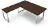 Kerkmann Aveto Schreibtisch Bügelgestell mit Anbau 180x80cm + 100x60cm, anthrazit (4383)