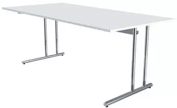 Kerkmann Artline Schreibtisch h&ouml;henverstellbar C-Fu&szlig; 200x100cm, wei&szlig;