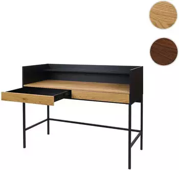 Heute Wohnen HWC-J79 Schreibtisch mit Schublade 120x50cm Holz/Metall Eiche-Optik (86645)