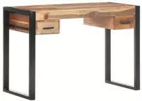 vidaXL Schreibtisch 110x50x76 cm Massivholz