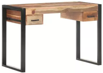 vidaXL Schreibtisch Massivholz Palisander-Finish 110x50x76cm (321550)