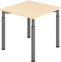 HAMMERBACHER Schreibtisch Schreibtisch 80x80cm Ahorn/Graphit