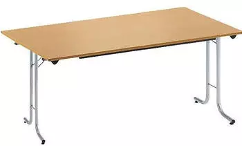 SODEMATUB Klapptisch Halbkreis Buche 140x70x74cm (TPCHDR140H)