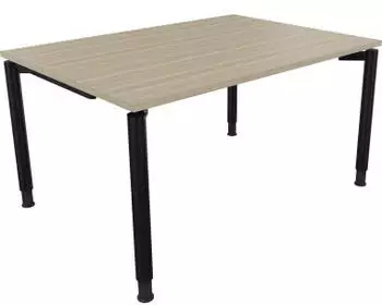 Soennecken Schreibtisch All in One h&ouml;henverstellbar 140x100cm Eiche Natur/Anthrazit (810037371)