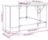 vidaXL Schreibtisch Sonoma Grau 141x141x75cm Holzwerkstoff (837600)
