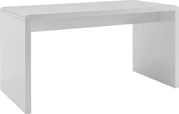 SalesFever Malm&ouml; Schreibtisch Hochglanz Wei&szlig; 160x70cm (396896)