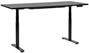 Beliani Destinas Elektrisch Höhenverstellbarer Schreibtisch 180x80cm Schwarz Stahl (DESTINAS)