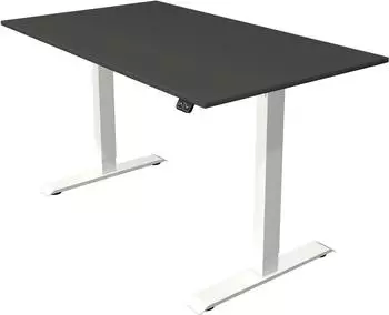 Kerkmann Move 1 Sitz-Steh-Schreibtisch elektrisch h&ouml;henverstellbar 140x80cm anthrazit/wei&szlig; (10358513)