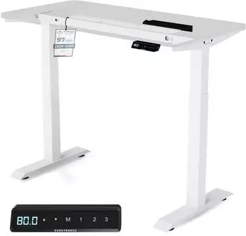 Desktronic Home ONE Elektrisch Höhenverstellbares Schreibtischgestell, Dual Motor, USB-A/C