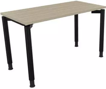 Soennecken Schreibtisch All in One 120x60cm h&ouml;henverstellbar 68-82cm Eiche Natur/Anthrazit (810036171)