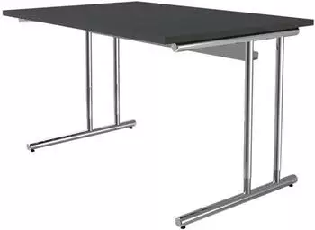 Kerkmann Toledo Schreibtisch h&ouml;henverstellbar C-Fu&szlig; 120x80cm anthrazit (11765013)