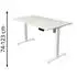 Kerkmann Move 1 Sitz-Steh-Schreibtisch elektrisch höhenverstellbar 140x80cm weiß (10358010)
