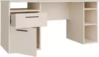 FORTE Schreibtisch "Tezaur" mit Schubkasten und T&uuml;r, B/H/T 160/75,7/72 cm