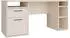 Forte TEZAUR Schreibtisch mit Schublade & Tür, 160x75,7x72cm (TZRB238L-U60)