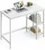 Vasagle Schreibtisch mit 2 Ablagen, Stahlgestell, 100x50x76cm, ahornweiß (LWD046W01)