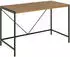 ebuy24 Bahamas Schreibtisch Eiche/Schwarz, Metall/Holzwerkstoff, 120x60x75cm