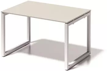 Bisley Cito Schreibtisch 120x80x74cm O-Gestell, Tischplatte Grauwei&szlig; (DOF1208GW396)