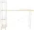 CLP Poe Schreibtisch mit Regalen, Industriedesign, Natur (151873226)