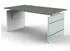 Kerkmann Lugano Schreibtisch Glas 160x80cm höhenverstellbar 68-76cm, Grafit (4333)