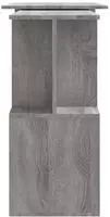 vidaXL Eckschreibtisch Grau Sonoma 200x50x76 cm Holzwerkstoff