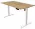 Kerkmann Move 1 Sitz-Steh-Schreibtisch elektrisch höhenverstellbar 140x80cm Eiche/Weiß (10358355)