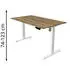 Kerkmann Move 1 Sitz-Steh-Schreibtisch elektrisch höhenverstellbar 140x80cm Eiche/Weiß (10358355)