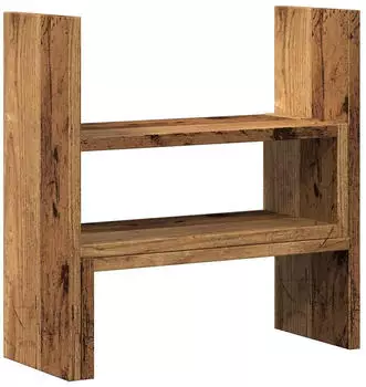 vidaXL Schreibtisch-Organizer verstellbar Altholz-Optik 40x17x41cm (854767)