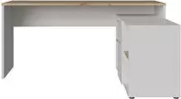 FORTE Eckschreibtisch "Contra Costa" B/H/T 160/73,5/128 cm, &Uuml;ber-Eck-L&ouml;sung