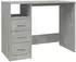 vidaXL Schreibtisch mit Schubladen Betongrau 102x50x76cm Holzwerkstoff (823036)