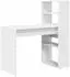 vidaXL Schreibtisch mit Regal Weiß 113x54x120cm Holzwerkstoff (869274)