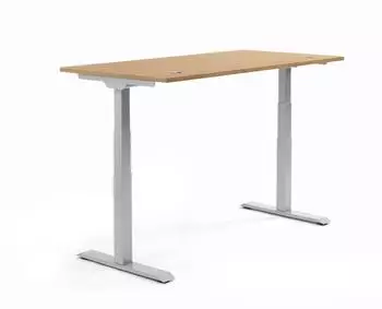 Soennecken FLEX MODUL Sitz-Steh-Schreibtisch elektrisch h&ouml;henverstellbar 160x80cm Eiche hell (810060871)