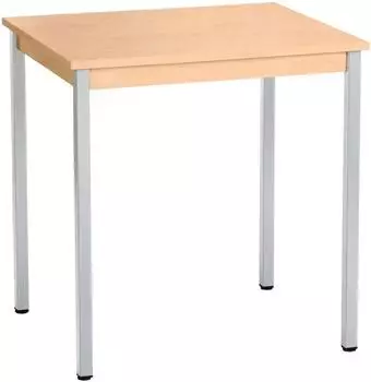 SODEMATUB Universaltisch rechteckig, Ahorn/Alu, 70x60cm (76REA)
