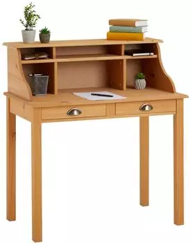 Idimex Marlene Sekret&auml;r 2 Schubladen, 6 F&auml;cher, Massivholz (7204)