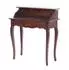 Xtradefactory Sekretär Napoleon Massivholz, shabby, dunkelbraun, 80x92x40cm