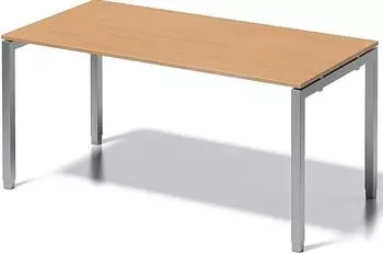 Bisley Cito Schreibtisch h&ouml;henverstellbar 160x80cm, Buche/silber (DUH1608BC355)