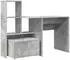 vidaXL Schreibtisch betongrau 131,5x50x106,5cm Holzwerkstoff (3337268)