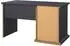 ebuy24 Venedig Schreibtisch 3 Schubladen, matt grau (07-77821Pigig)