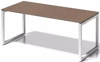 Bisley Cito Schreibtisch 180x80x74cm, nussbaum / verkehrswei&szlig; (DOF1808WN396)