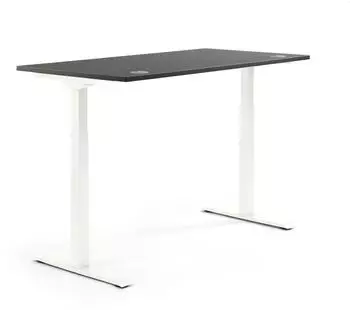 Soennecken FLEX MODUL Sitz-Steh-Schreibtisch elektrisch h&ouml;henverstellbar 160x80cm anthrazit/wei&szlig; (810061291)