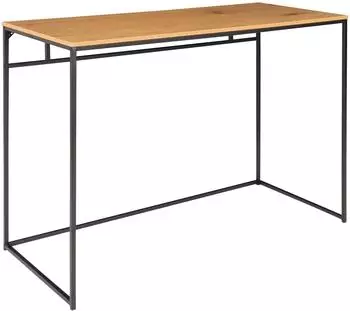 House Nordic Vita Schreibtisch Eiche/Schwarz, Metall, 100x45x75cm