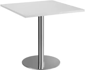Hammerbacher Besprechungstisch STF88 quadratisch 80x80cm Grau/Chrom (VSTF88)