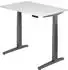 Hammerbacher Ergonomic Aktiv XBHM12 elektrisch höhenverstellbarer Sitz-Steh-Schreibtisch